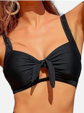 Black Tempt Me Bikini Top